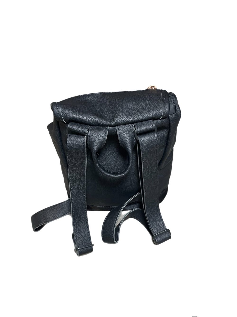 NWOT: ADIDAS Premium Mini Faux Leather Black Backpack - Picture 3 of 6